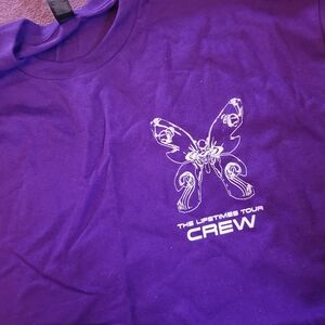 Purple Crew Roadie KATIE PERRY LIFETIMES TOUR SHIRT XL purple